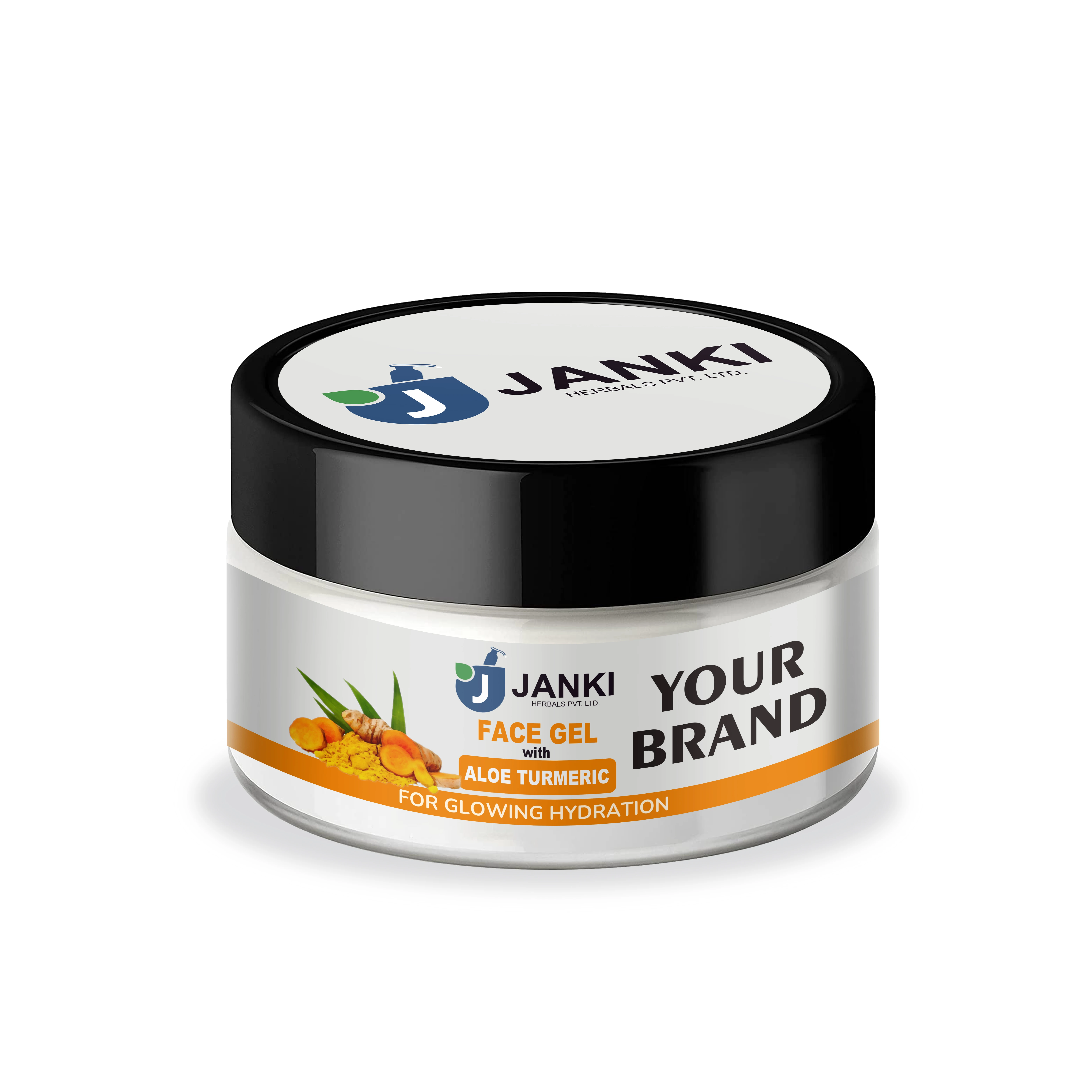 Top Selling Natural Aloe Vera and Turmeric Face Gel for Moisturizing and Hydrating Available at Wholesale Price from India
