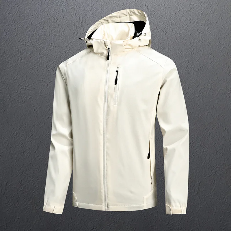 custom men waterproof knit jacket man outerwear snow white zips coats wear in office or casual life