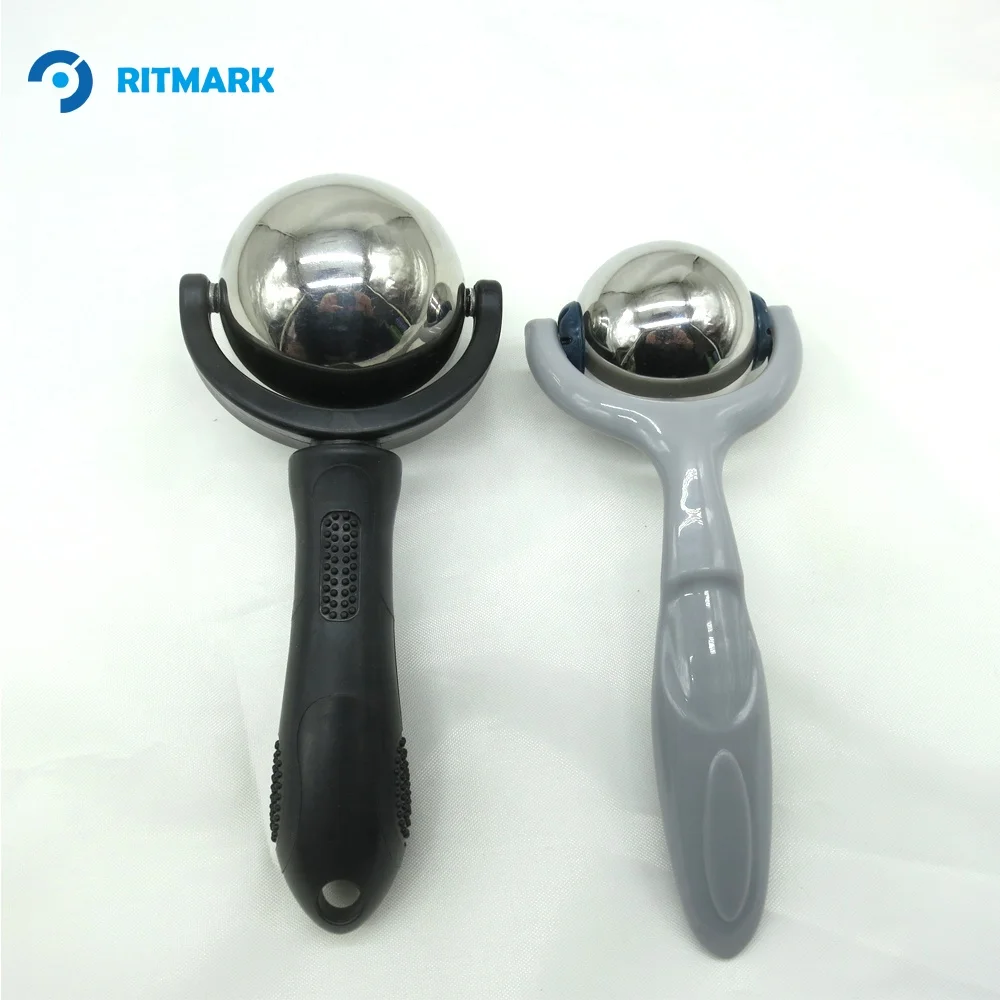 Hot and Cold Rolling Ball Massager With Handle For Muscle Therapy Relief