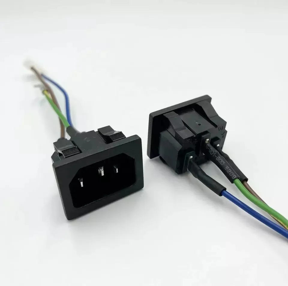 Factory Manufacturing High Quality AC Socket C14 with wire