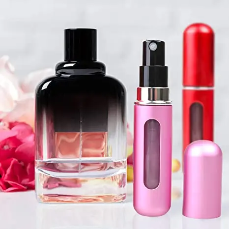 8 Pcs Pack of 5ml Portable Mini Refillable Perfume Spray Atomizer Bottle Scent Pump Case