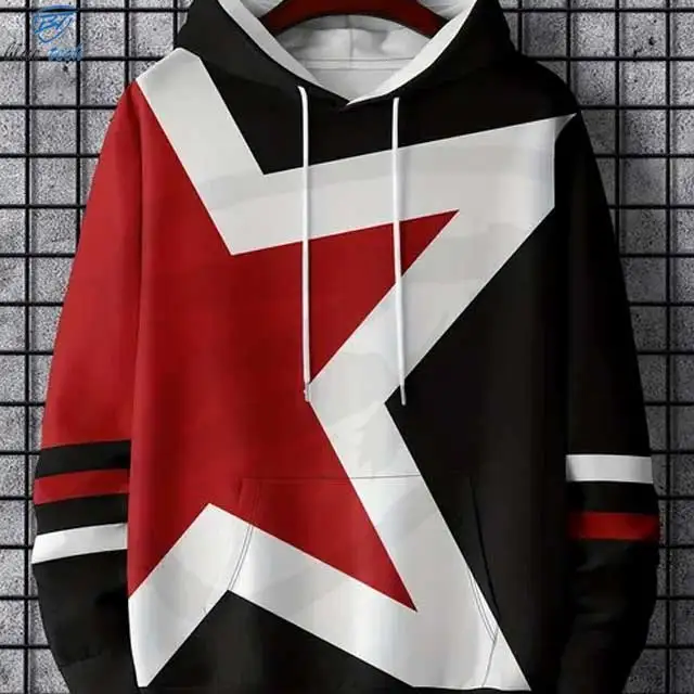 High Quality Street Wear Over Size Wholesale Hoodie Fashion Clothing Man Blank Sweatshirts Hoodies Custom Pullover Cotton OEM