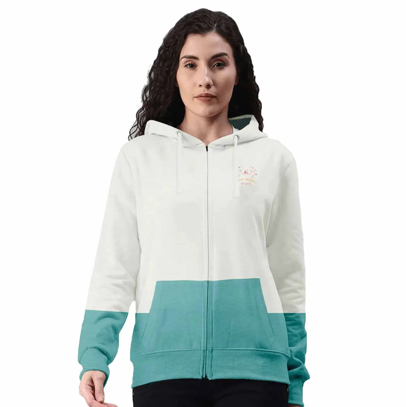Hot Selling Women hoodies Slim Fit Plus Size hooded plain sweatshirt 100% COTTON custom logo Pullover Zip up Women Hoodie