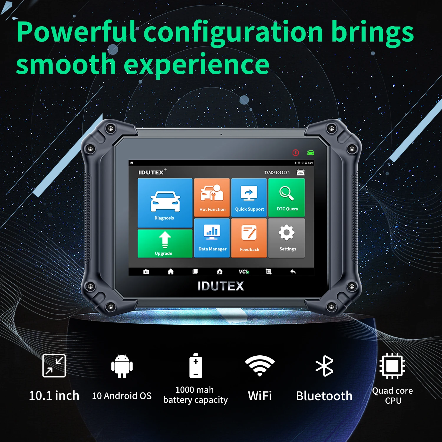 Сканер Idutex DS810 obd2 для легкового автомобиля полной системы автомобильные инструменты с установленным программным обеспечением готовые к использованию