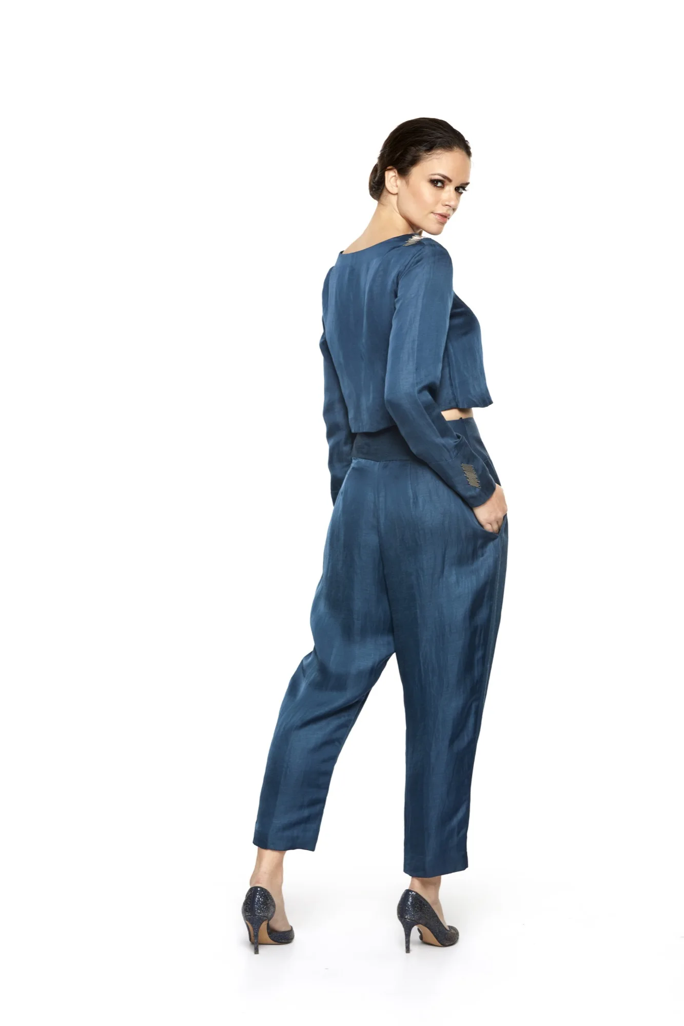 Evening Indian Dress Women Short Leaf Top With Pants for Women Available at Affordable Price from Indian Manufacturers