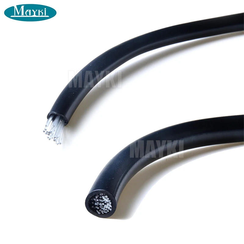 PMMA fiber optic cable 14 core multi-strand end glow fiber optic with black pvc jacket