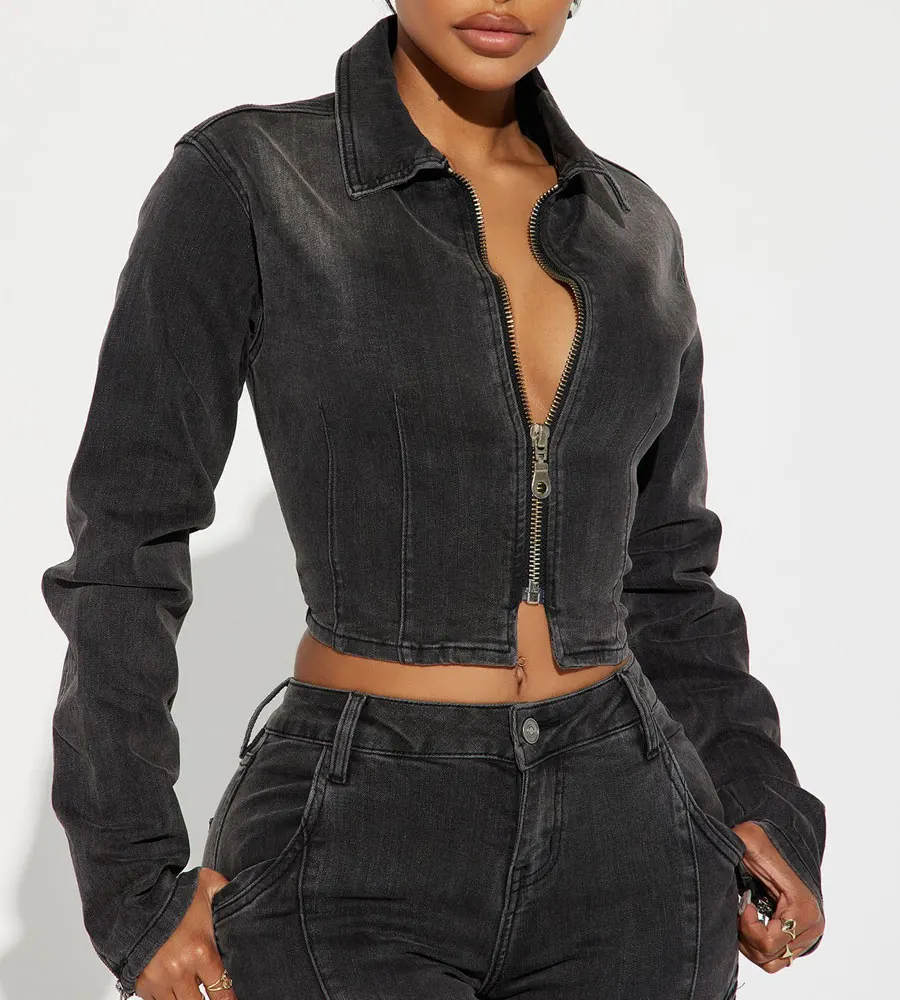 Женская Весенняя Высококачественная джинсовая куртка женская короткая Корейская версия свободная с длинными рукавами студенческий Топ женские куртки