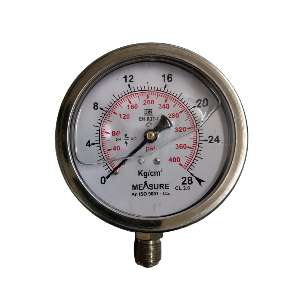 High Quality Pressure Measuring Instruments Hydraulic Pressure Gauge from Indian Supplier at Wholesale Price