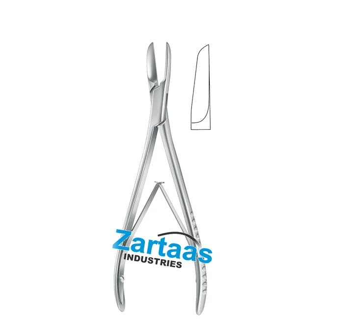 High Quality Stainless Steel Non-Sterile Cottle Kazanjain Bone Cutting Forceps Straight Length 19 centi meter