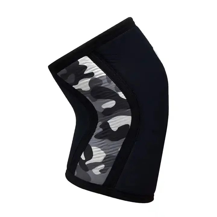 GAF 2023 Pure Color Black Sports Knee Sleeve 5mm 7mm Neoprene Custom Weightlifting Compression Supplier Knee Support Brace