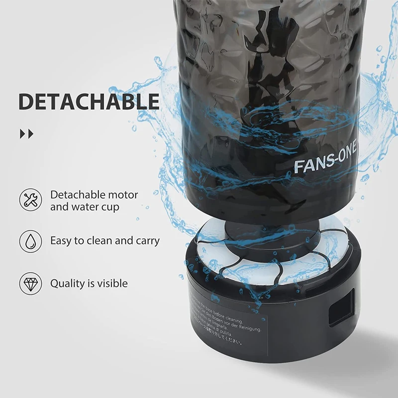 Fully automatic mixing cup fitness sports kettle portable rechargeable shaker cup electric protein powder milkshake water bottle