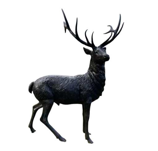 Backyard Lawn Decor Large Bronze Animal Statue Metal Sculpture