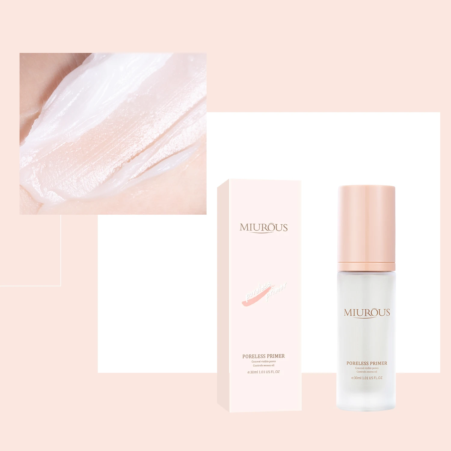 Customized Logo Mineral Pore Minimizing Face Primer Long-lasting Matte And Poreless Makeup Primer Gel