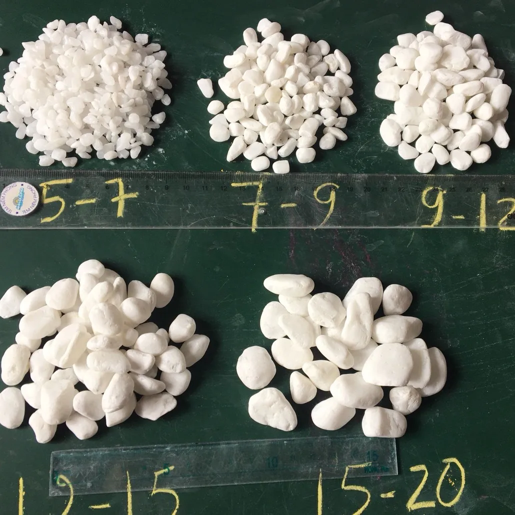 Decorative Stone Snow White Pebbles Landscaping White Rock Viet Nam Cheapest Price OEM factory