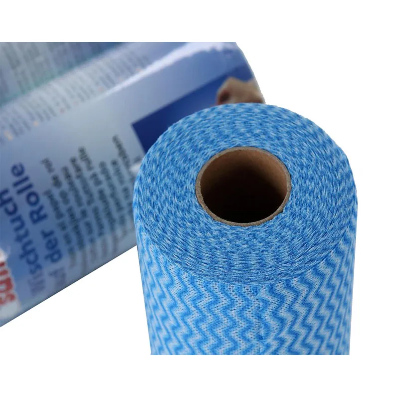China Custom Spunlace Woodpulp Roll Dish Rag Cloth Pack  Kitchen Cleaning Towels Disposable Nonwoven Dry Wipes Cleaning Cloth