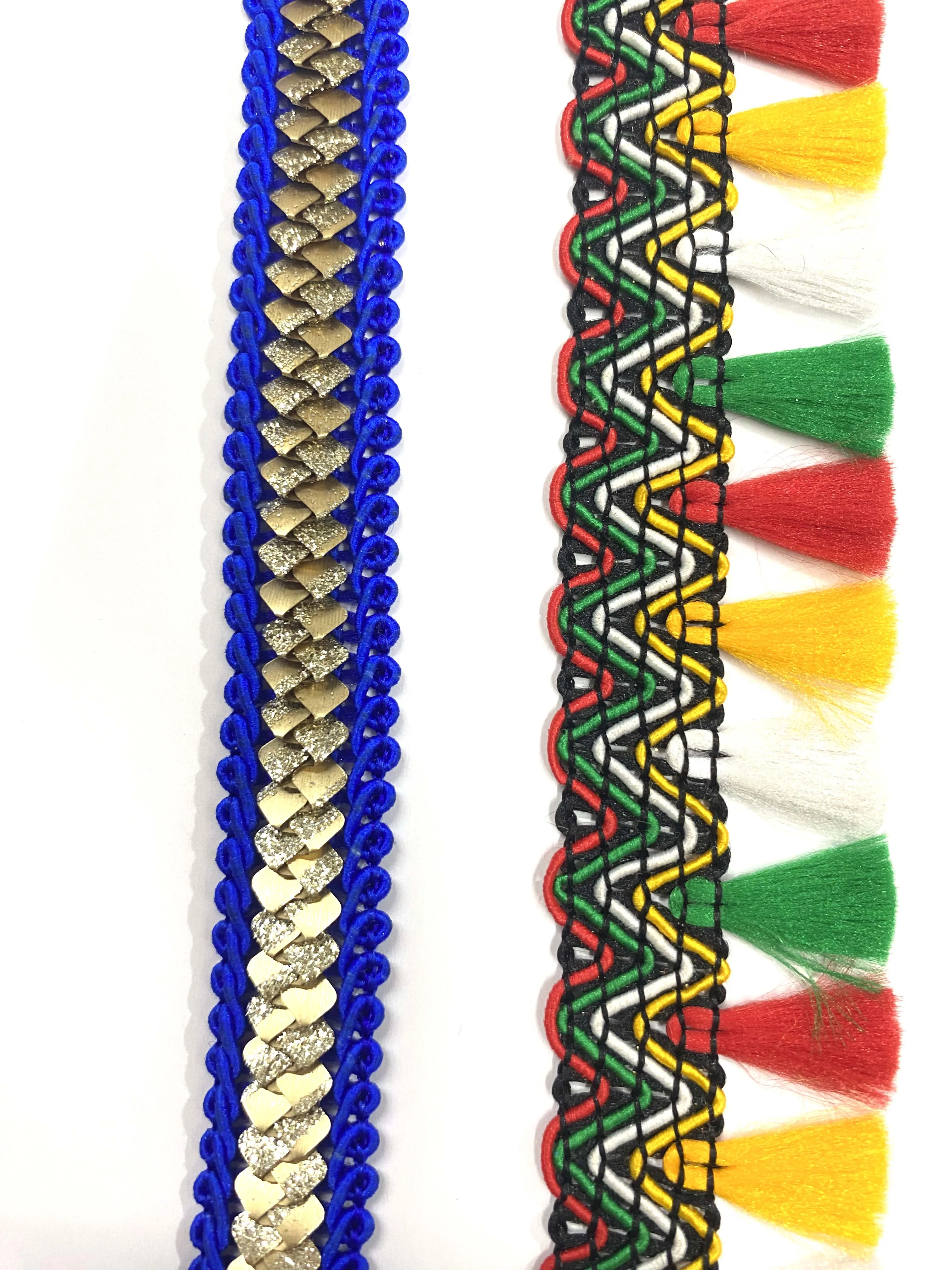 Sewing Gimp Gold And Black Braided Trim 25 mm Sequined Lace Trimming For Scarf Carnival And Catholic Garments Tatting