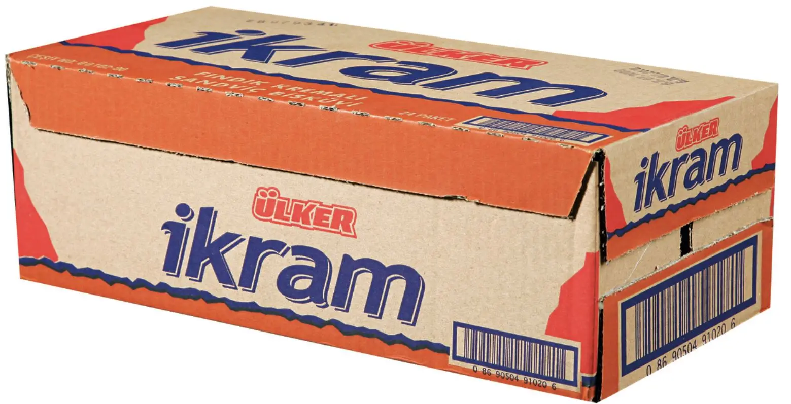 Ulker Ikram With PeanutsCream Biscuits 84 gr x 24 All Fresh Date and Quality Service From Turkey