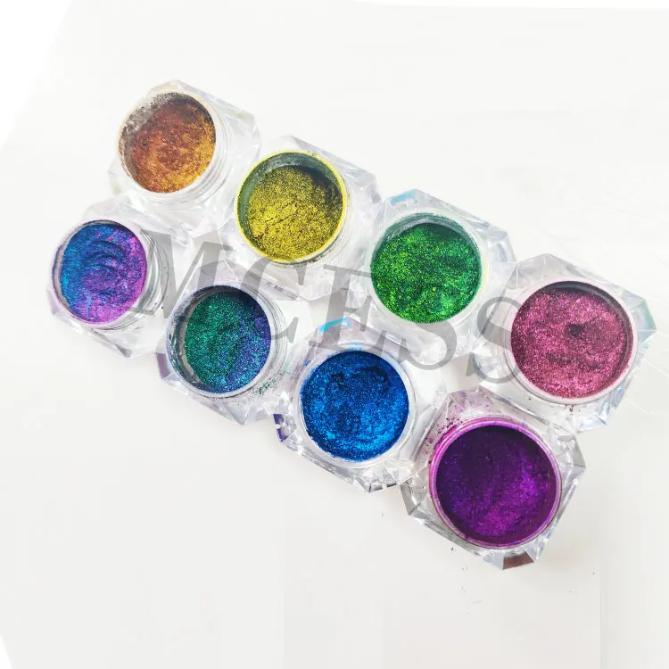 Brand MCESS pigmentos minerales mica christmas eyeshadow pearl face powder colour changing pigments for cosmetics