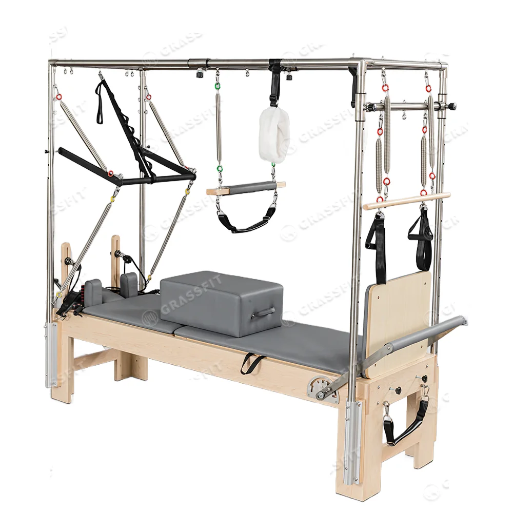 Factory Cadillac Wood Pilates Reformer with Full Trapeze Combination Pilates Studio Combo Reformer Machine Fitness Yoga Center