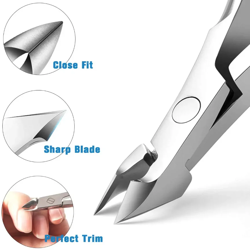 Professional manufacturer stainless steel Nail cutter Customized Heavy Duty Metal Steel Lap Joint Wire Spring Toe Nail Nipper