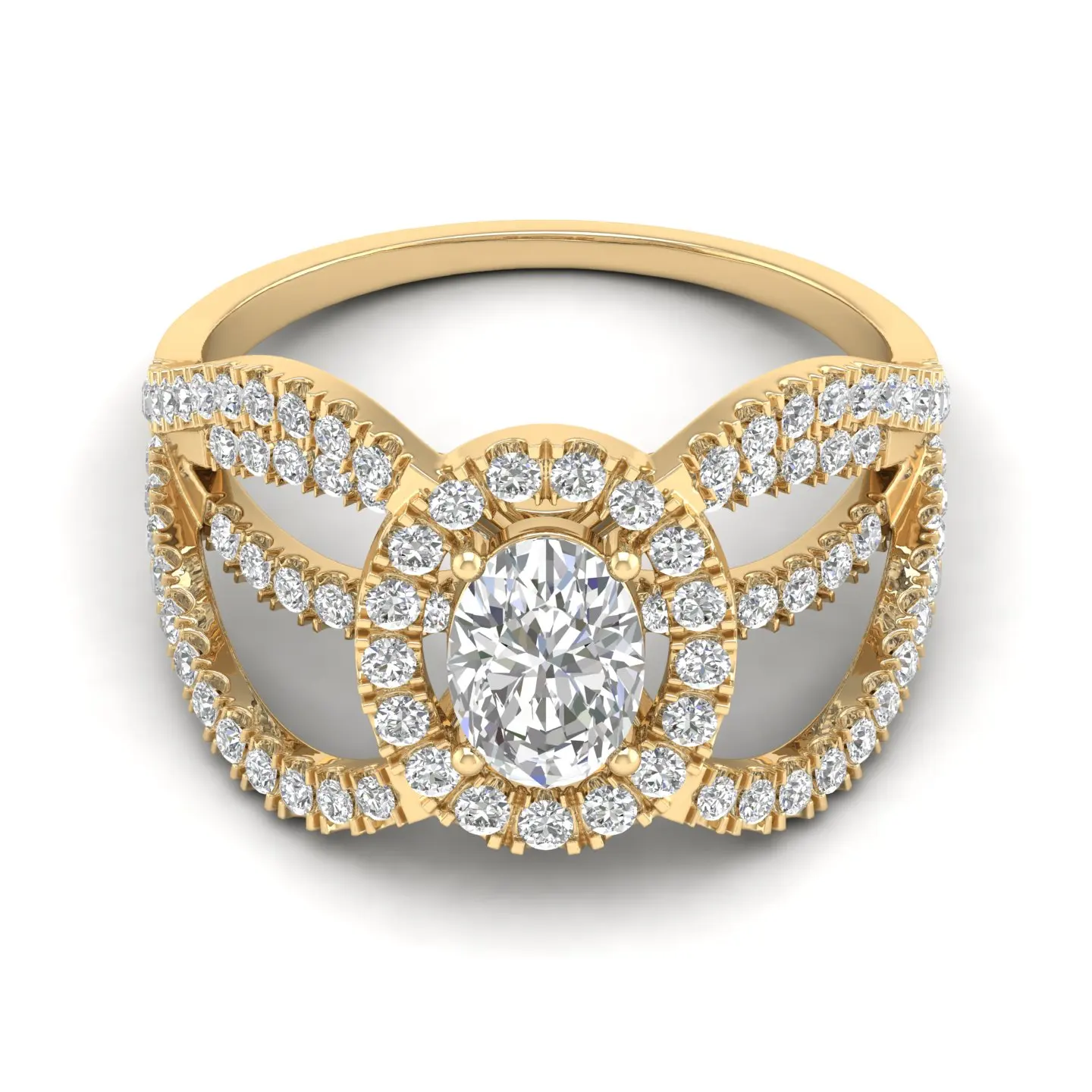 REYES Women New Collection 14K 18K Solid White Gold Solitaire Diamond Rings for Women High Quality Wedding Engagement Rings