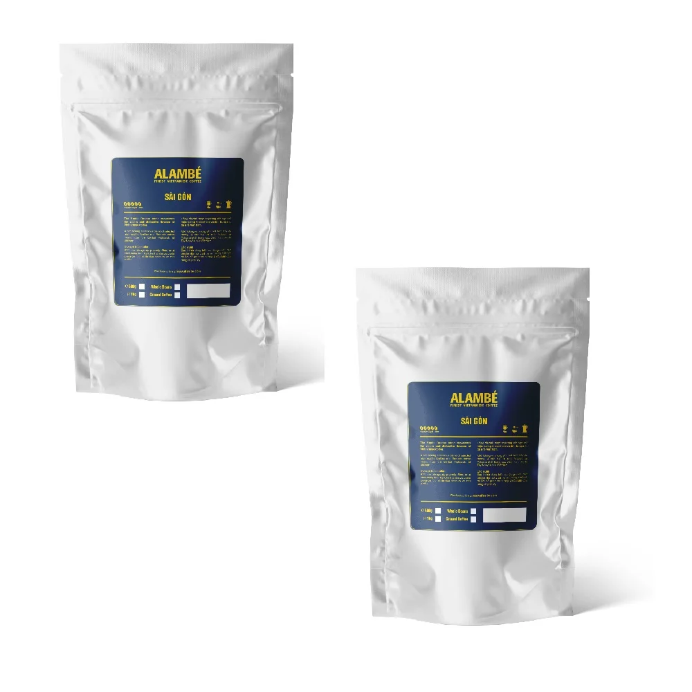High Quality Pure Arabica & Robusta Liberica Taste Alambe Sai Gon Ground Coffee 1kg Low Caffeine Content Origin From Vietnam