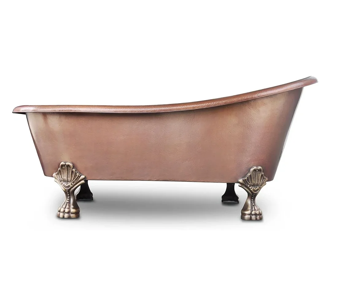 Handmade hammered wholesale Custom Luxury Bath Tub Fresstanding Pure Copper Bathtubs For Adult from Indian Exporter