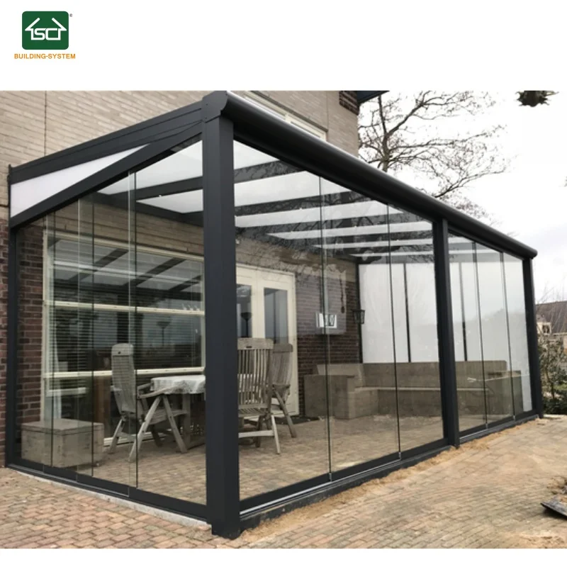 CE Approved Netherlands popular 4 season sunshine room outdoor backyard outdoor wintergarden polycarbonate outdoor sun room
