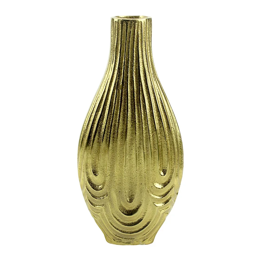 New Arrival Golden Color Medium Size Flower Vases Of Best  Design Top Quality  Decorative With The Sizes  23x16x16 Cm