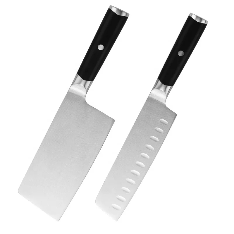 Yangjiang Custom ODM Kitchen Sushi Knives Black Kitchen Nakiri knife 8inch Japanese Style Kitchen Knives
