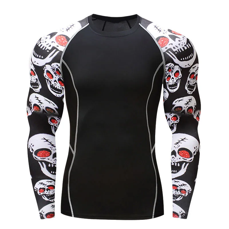 Compression Shirt Quick Drying Men Clothing MMA Fashionable Rash Guard Men 3D Rash Guard BY ANAYAL SPORTS