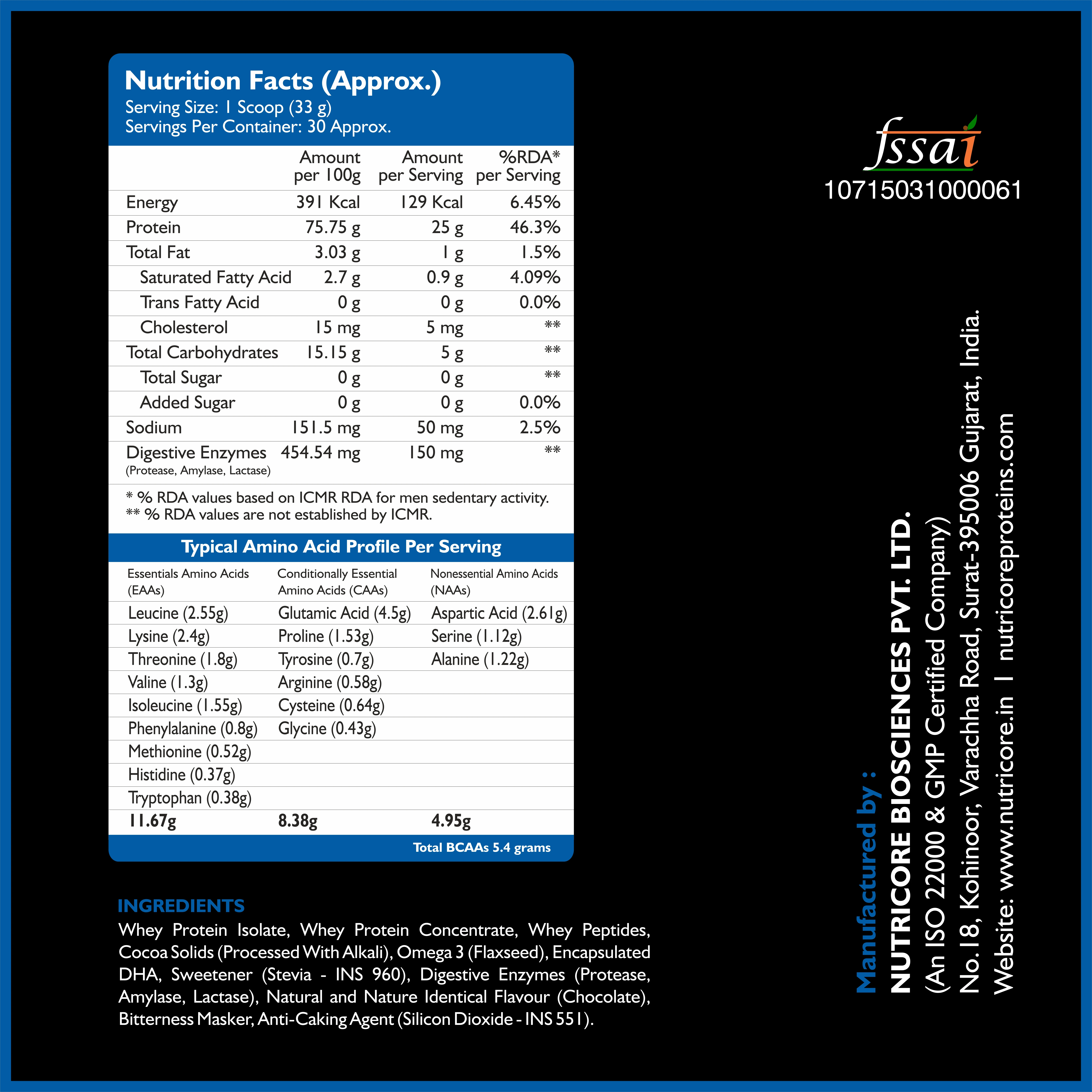 Bulk Sports Supplements Whey Protein Blend Powder at Affordable Price