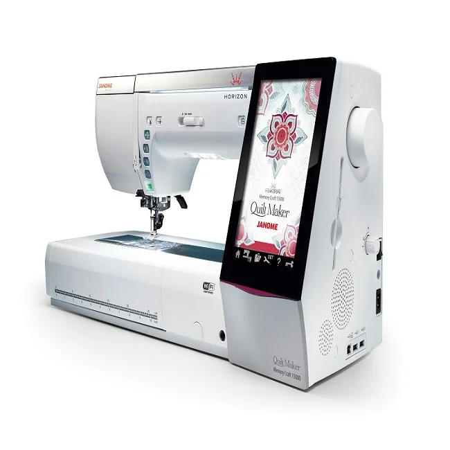 Новейшая оригинальная машина для шитья и вышивки 15000 JANOME HORIZON MEMORY
