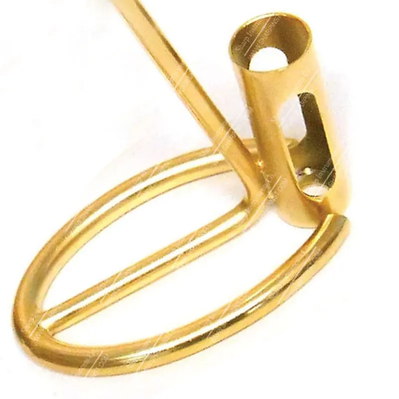 Omega 27mm Gold Shaving Brush and Razor Stand