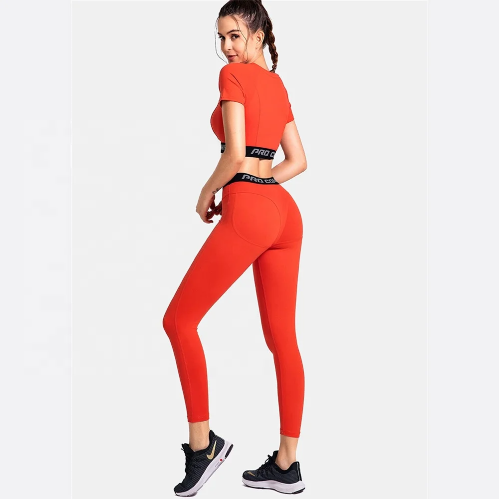 2022 Wholesale Women 85% polyester 15% spandex Fitness Yoga Suit Unisex Women High Compression Gym Set Girl Seamless Yoga Suit