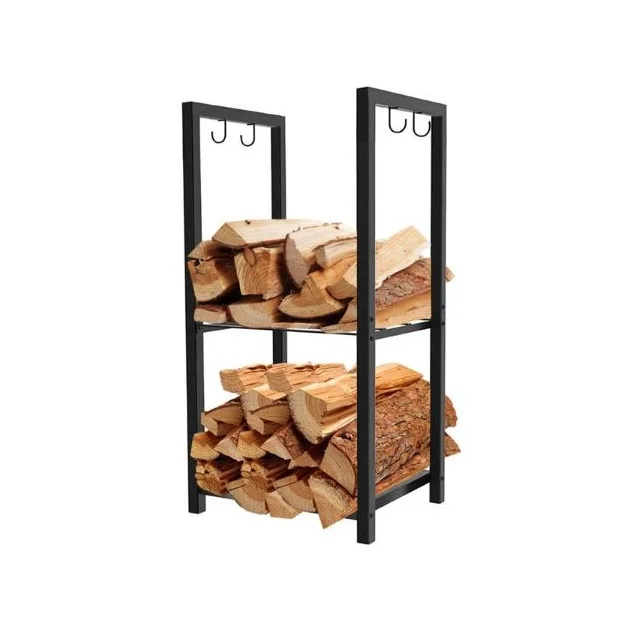 Firewood Log Rack Half Round for Wood Storage Curved Outdeoor Indoor Firewood Storage Racks Log Holder For Fireplace