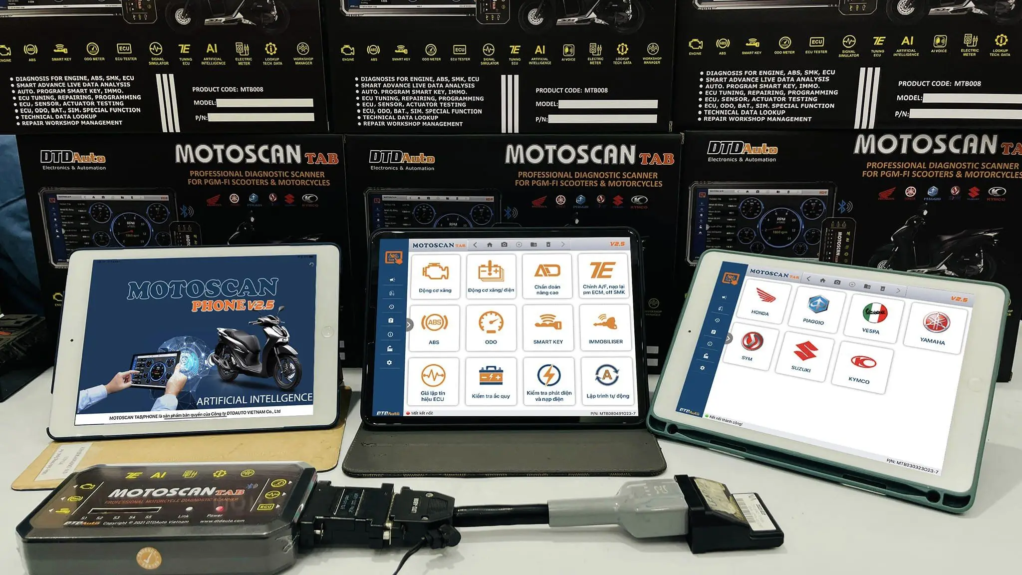 MOTOSCAN TAB Diagnostic Tool Programming and Upgrading Standard Software of Manufacturer inside ECM, SCU