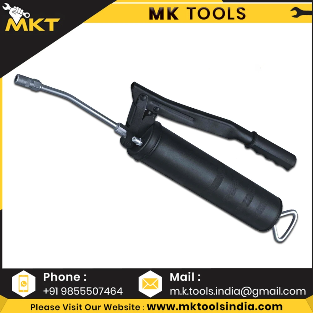 500CC Lubrication Heavy Duty Grip Grease Gun With Whip Hose And Rigid Pipe At Factory Price