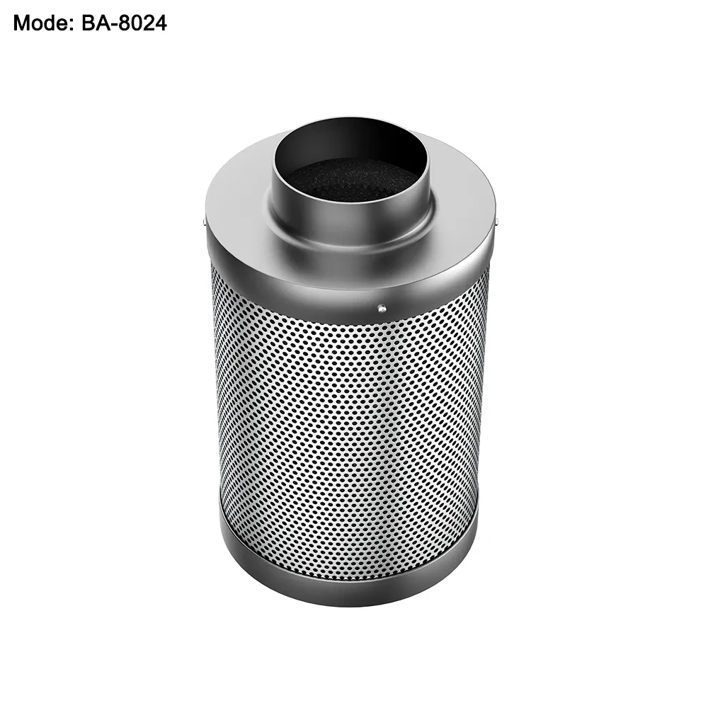 8 inch 10 inch Air Carbon Filter Premium Australia Virgin Activated Charcoal Silver Black Air Filtration for 4x4 2x4 tent room