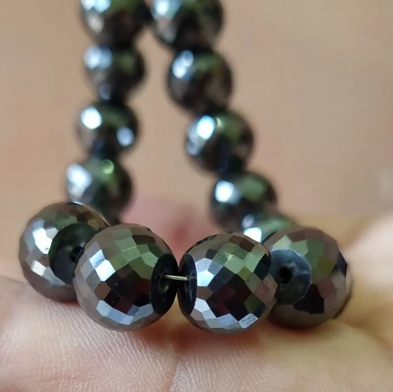 10mmRound Black Moissanite Beads Loose Moissanite Faceted Beads Making For Moissanite Jewelry &Customized Jewelry HipHop Jewelry