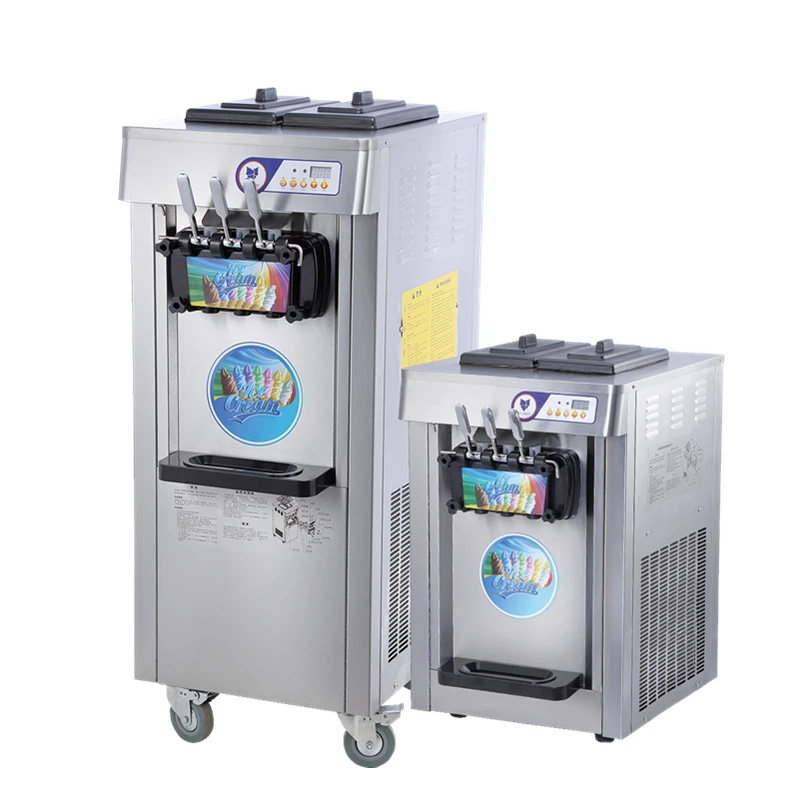 Industrial mini table top soft pakistan used bangladesh soya commercial soft ice cream machine china prices in uae with 3 flavor
