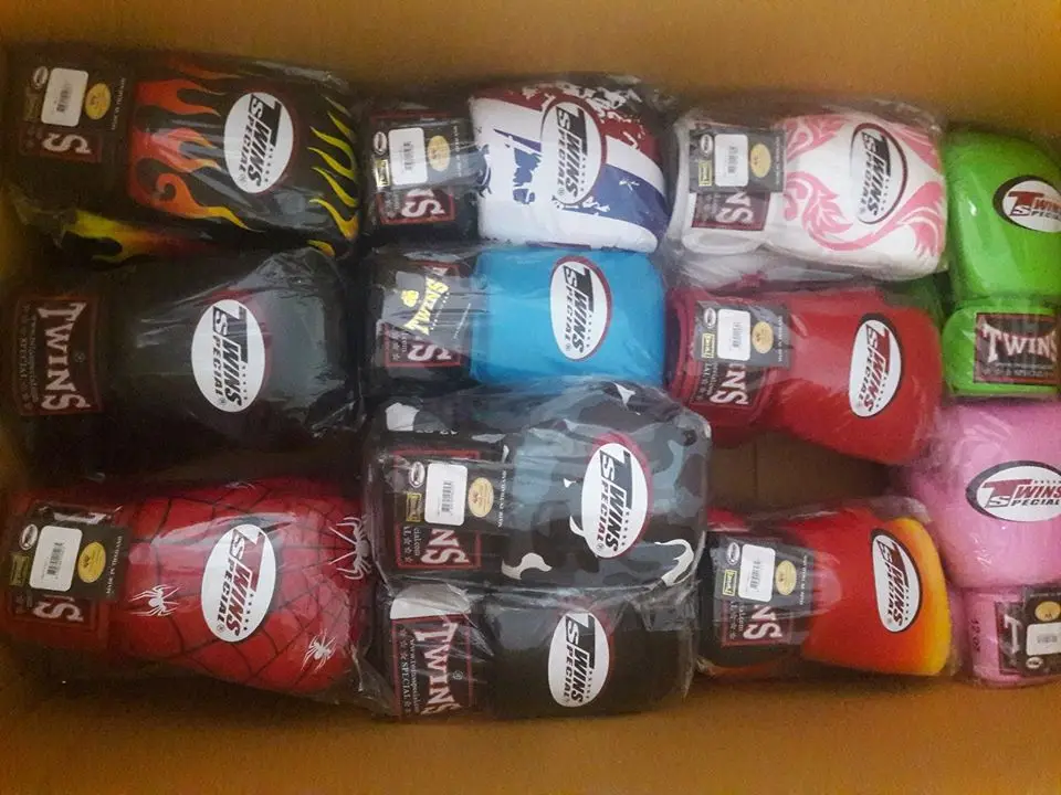 Wholesale Printed Twins Boxing Gloves Professional Sparring Gloves Real Leather Custom Logo Boxing Gloves