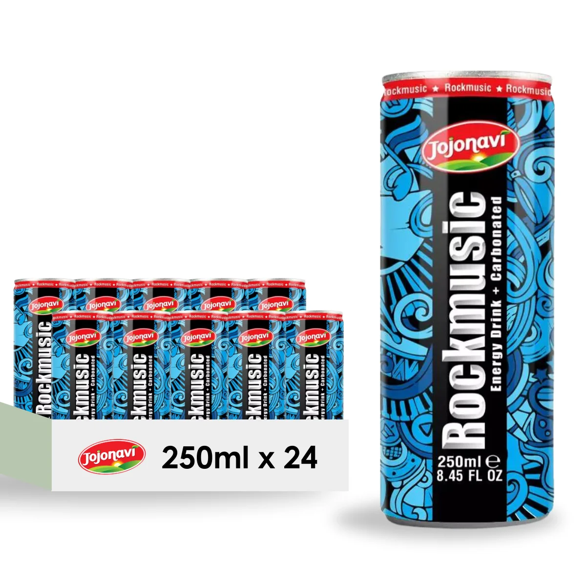 Rock Music Energy Drink Carbonated 250ml JOJONAVI Manufacturer price Wholesaler Private label OEM ODM