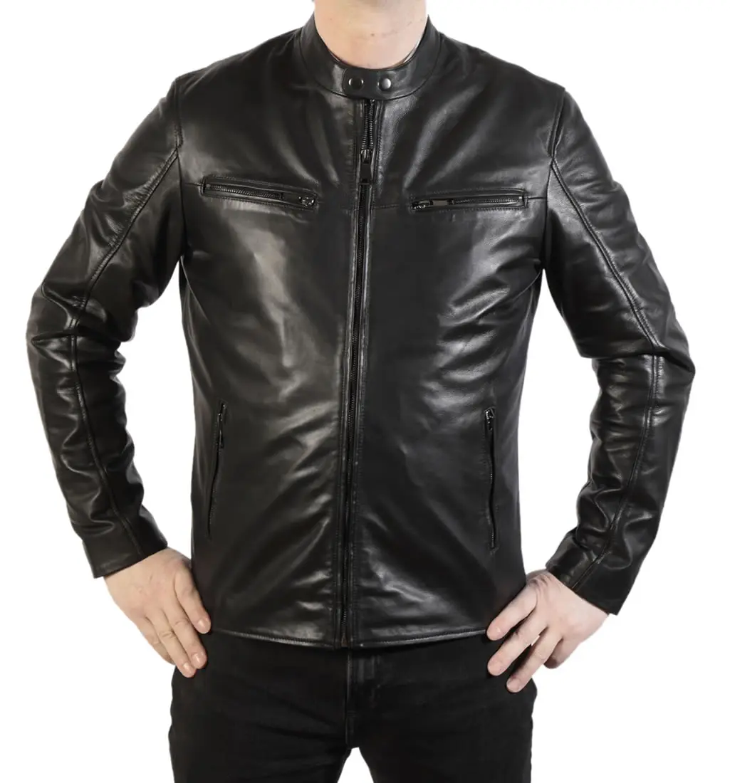 Fashion Men Lamb Leather Jacket/men leather jackets/Pakistan Leather Jackets For Men