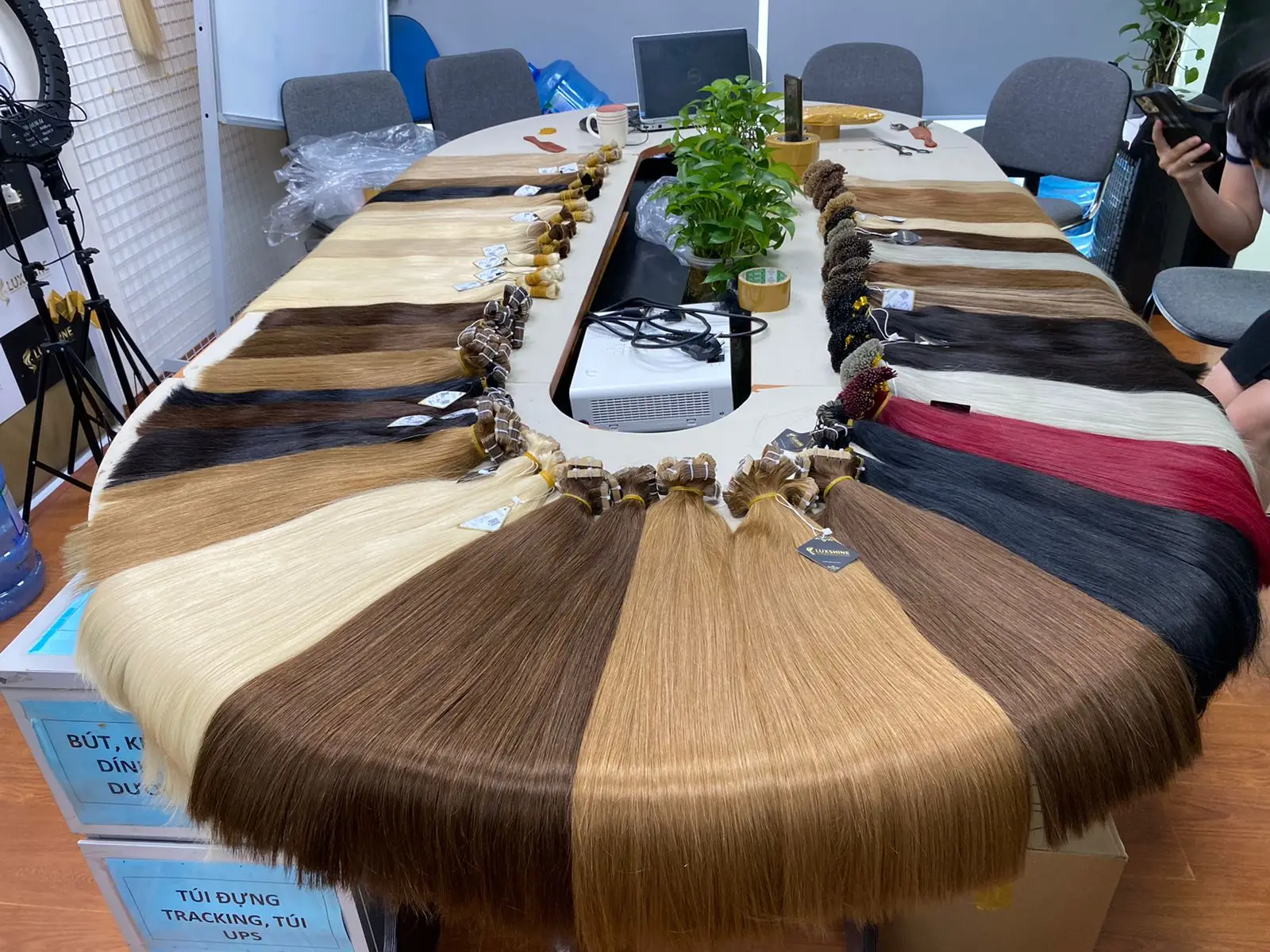 Top product Double drawn Peruvian Hair highlight i tip Hair Extensions Human Hair Extension straight Style AliExpress Sophia