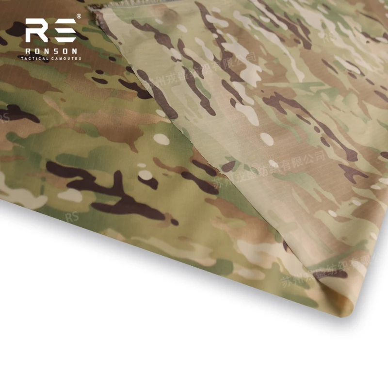 210T Ripstop fabric camouflage MC fabric taffeta nylon ripstop sleeping bag waterproof polyamide fabric