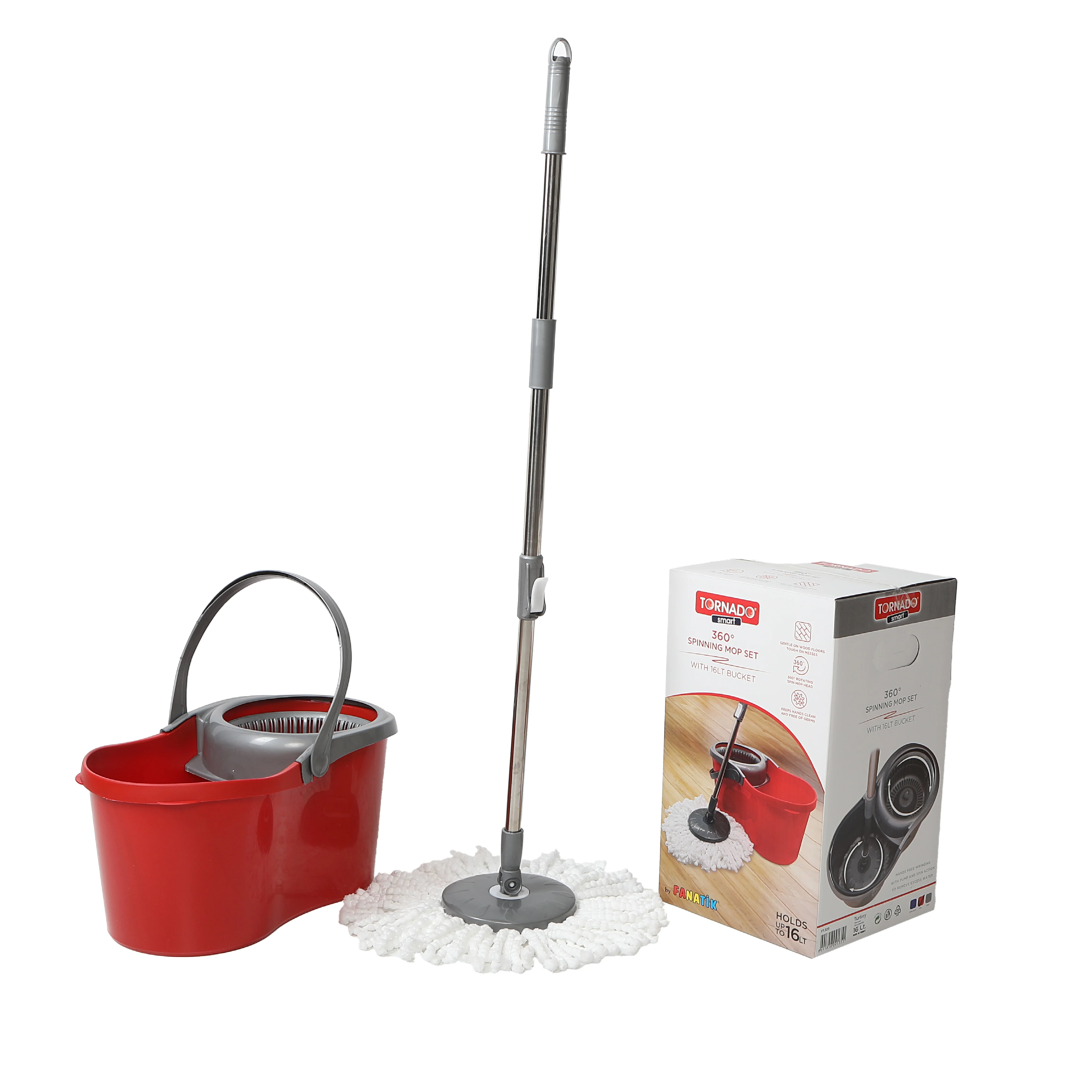 High Quality White Microfiber Mop for 360 Spin Mop Set Easy Replacement Floor Cleaning Mop