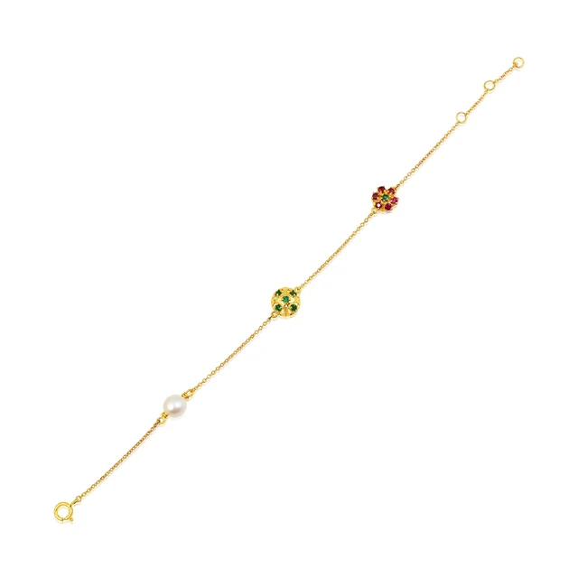 jewelry manufacturer wholesaler gold plated 925 sterling silver evil eye natural black onyx beads gemstone bracelet