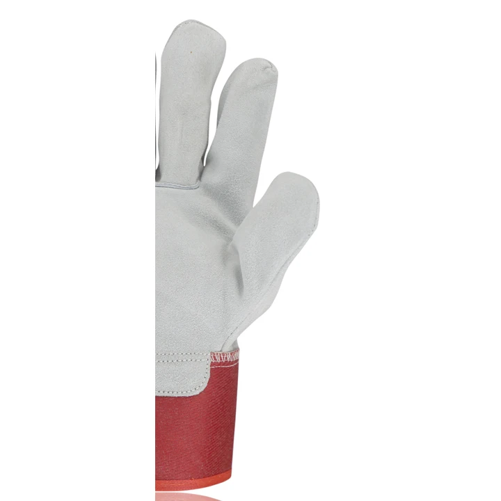 Mens Cheap Protective Safety Cow Split Leather  for Winter Construction Leather Work Hand Sefty