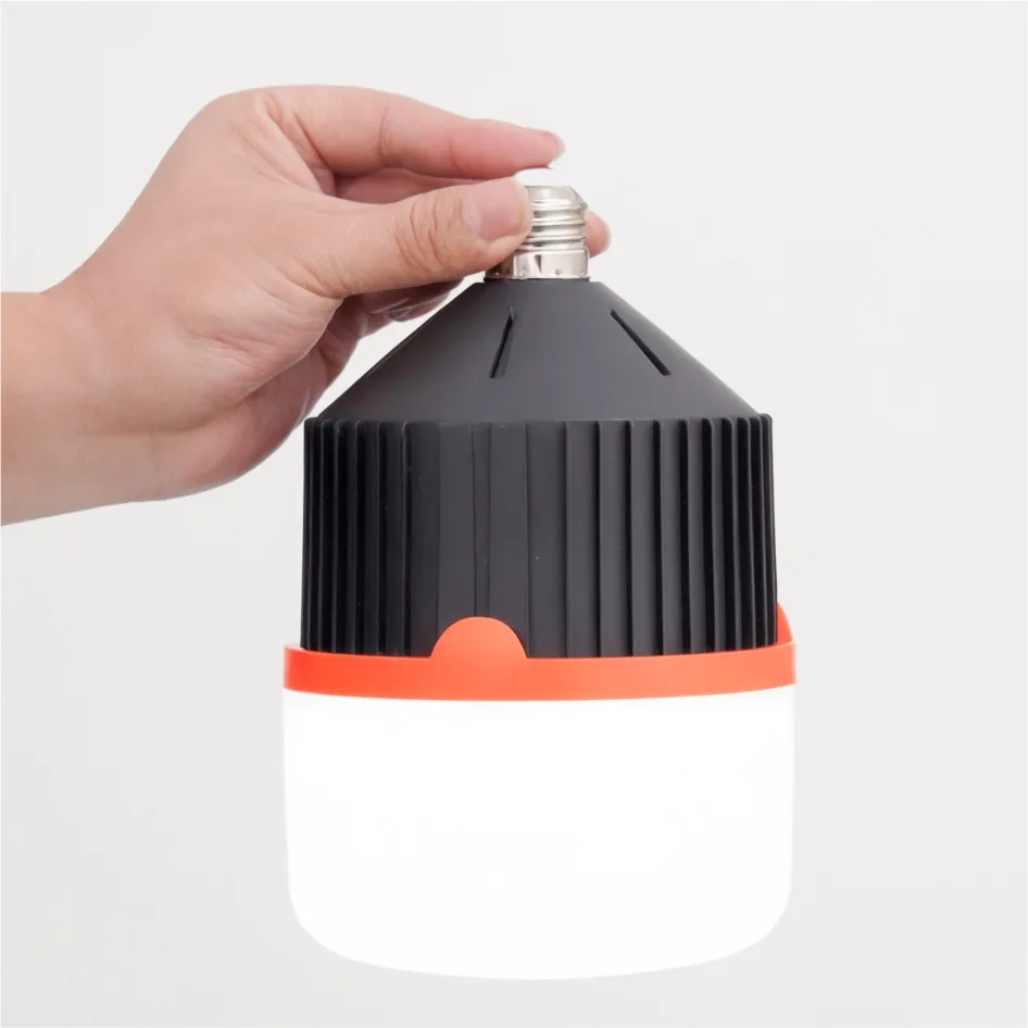 Wholesale outdoor camping lamp foldable E27 hanging led emergency energy saving 15W bulb light household lighting